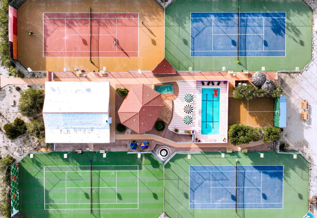 The tennis court
